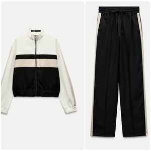 NWT’S ZARA TWO PIECE TRACKSUIT SET!